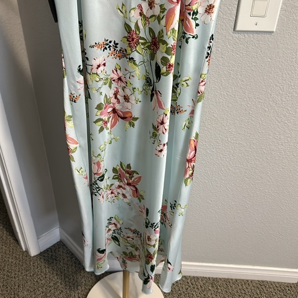 Bebe slip dress. Size M. NWT! Has a very light blue tint to it. Midi dress. - Picture 6 of 8